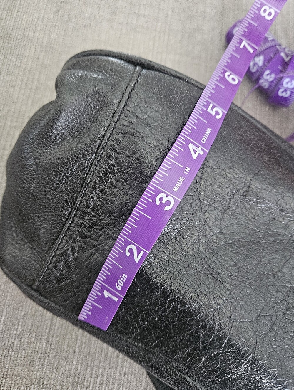 Black Studded Chain-Handle Shoulder Bag - Picture 8 of 8